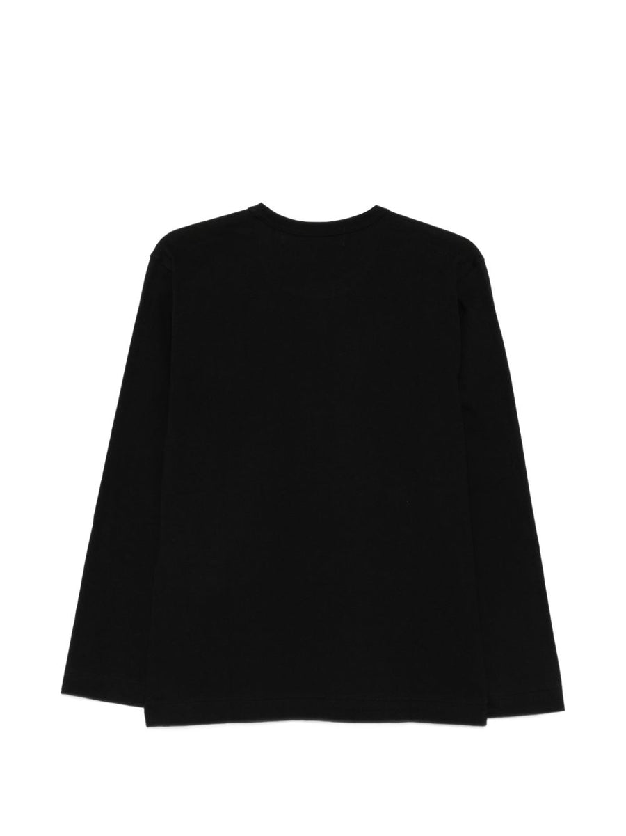 Comme Des Garcons Cotton T Shirt For Women Iconic Graphic Black Heart Print Spring Summer 2026