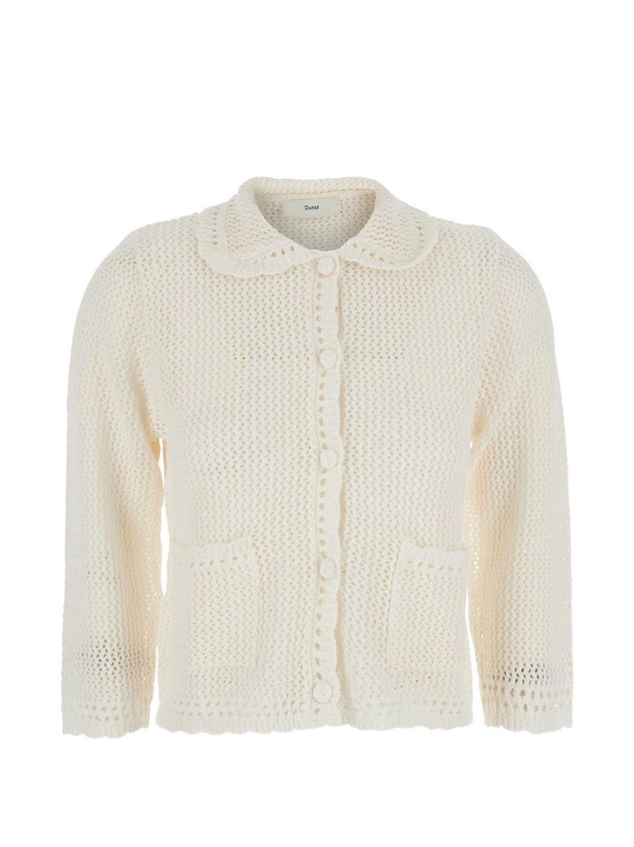 Dunst Linen Cotton Blend Cardigan For Women Breathable Lightweight Layering Topwear