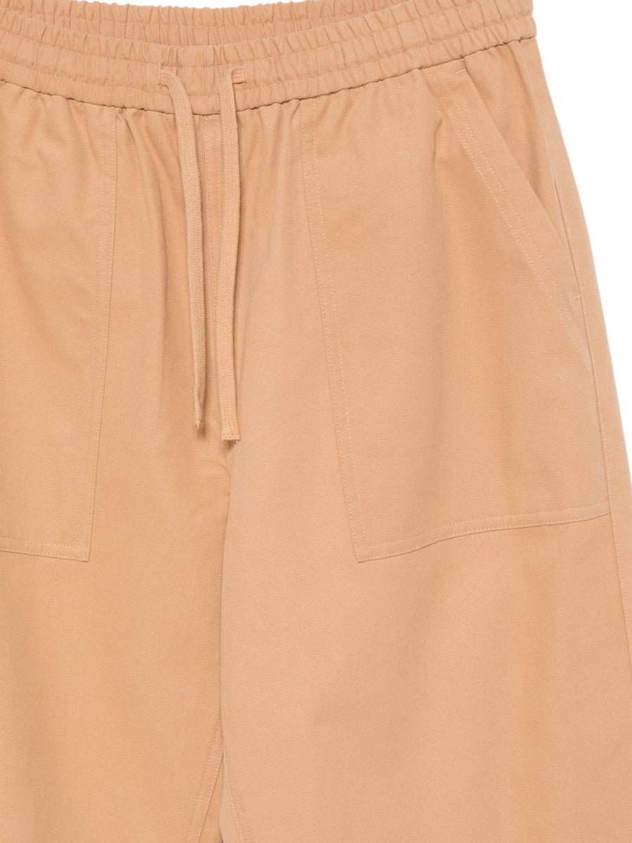 Maison Kitsuné Cotton Drawstring Trousers For Men Relaxed Fit Everyday Comfort Luxury