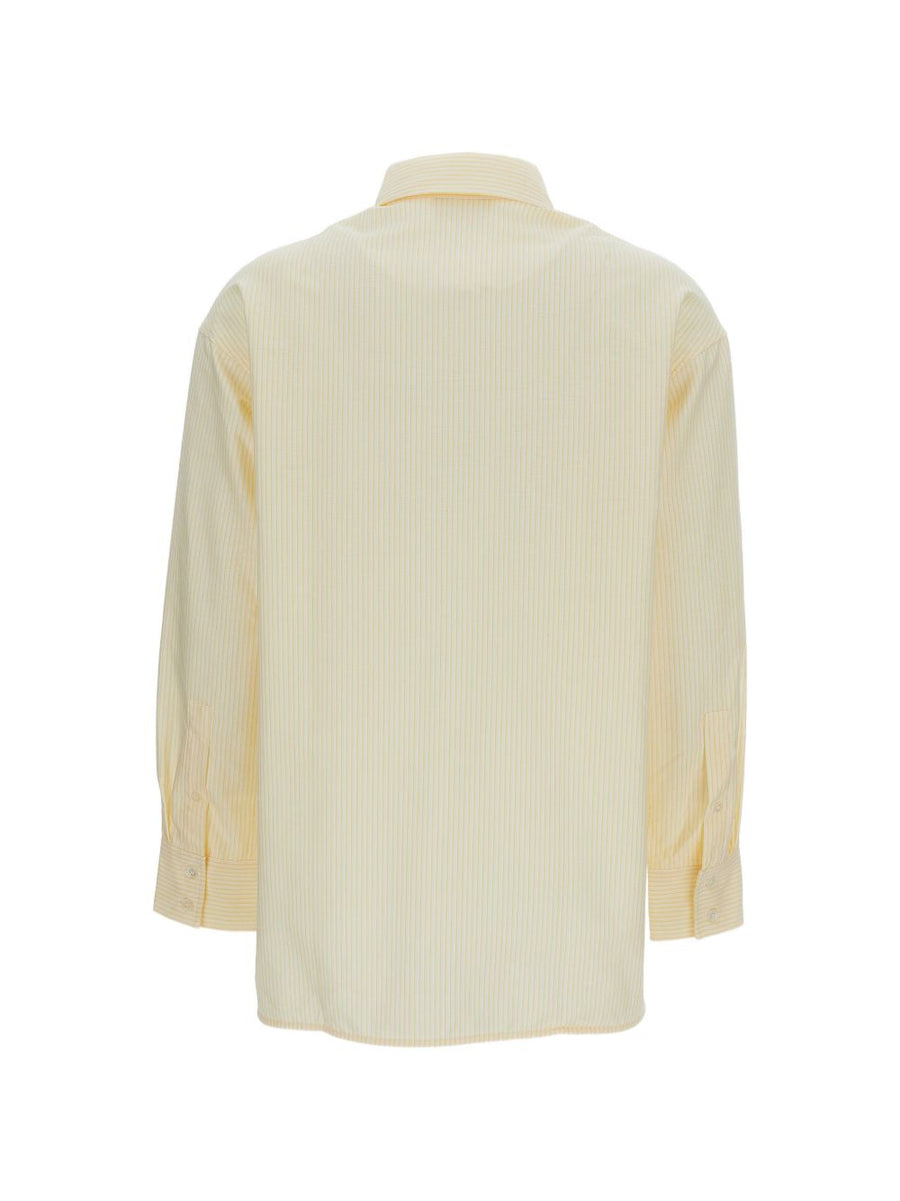 Maison Kitsuné Dreaming Fox Womens Casual Shirt Yellow Versatile Chic Everyday Wear