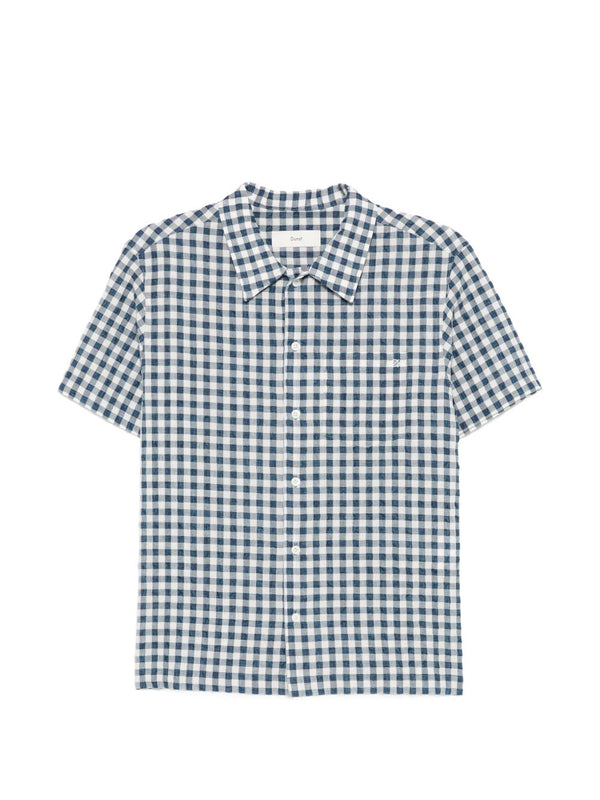 Dunst Checked cotton blend shirt