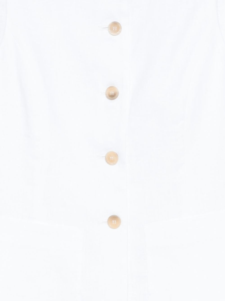 Semicouture Glenna linen vest