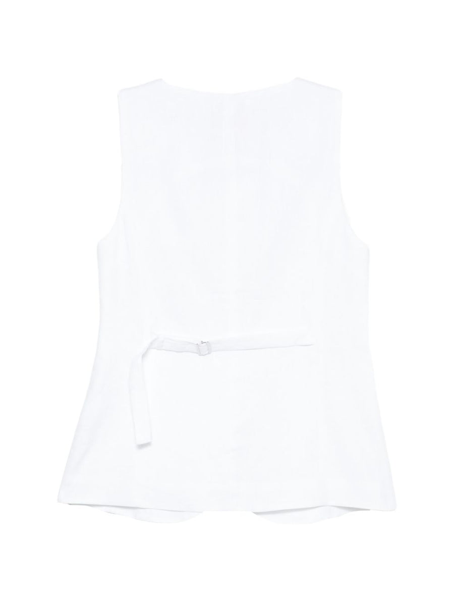 Semicouture Glenna linen vest