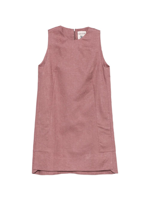 Semicouture Sheena linen mini dress