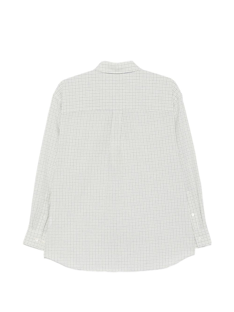 Dunst Women Cotton Shirt Ivory White Check Button Front Smart Casual Luxe Spring Summer 2026