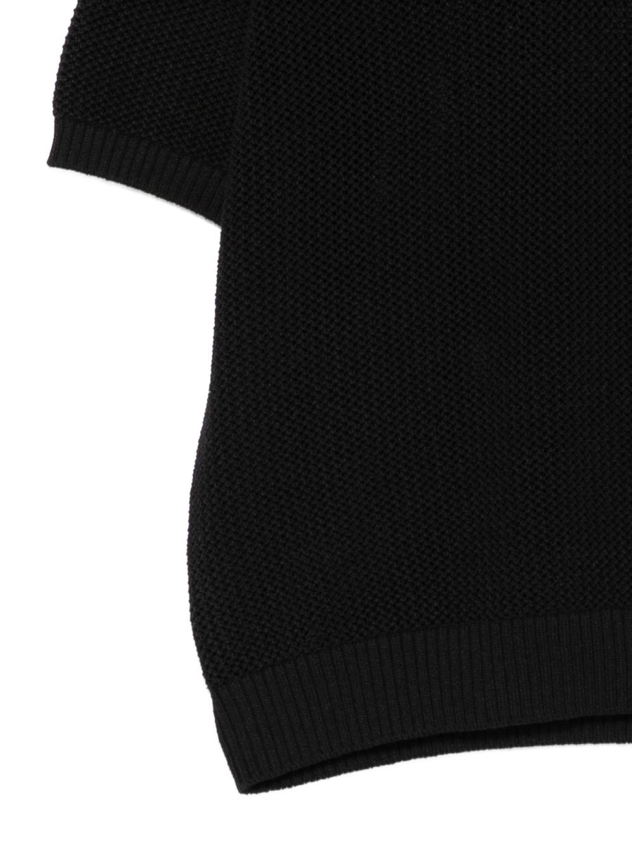Dunst Cotton Linen Polo Shirt For Women Versatile Black Polo With Soft Structure