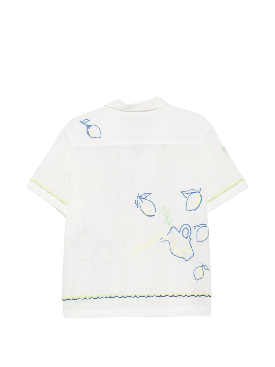 Dunst Womens Cotton Shirt White Short Sleeve Button Front Breathable Timeless Everyday Essential