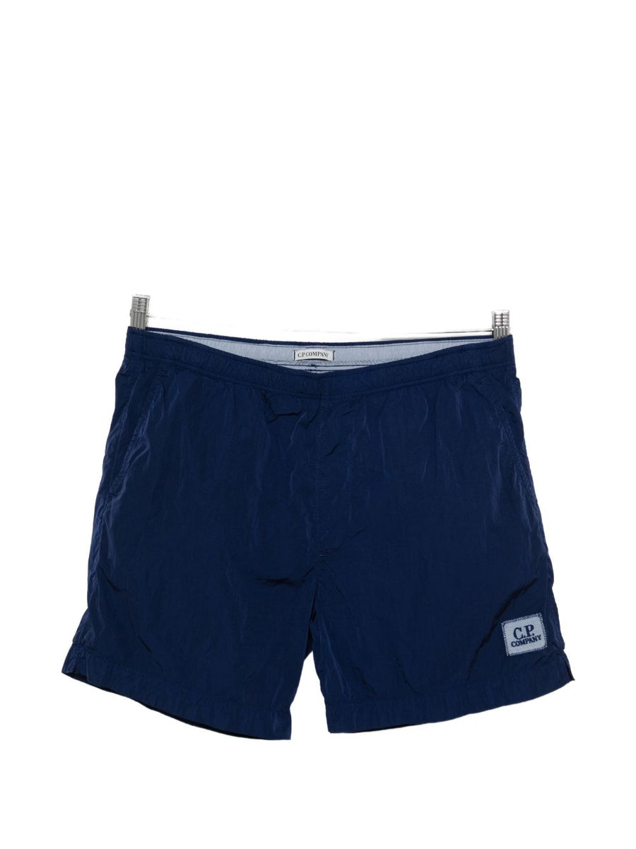 C.P. Company Swim Shorts Navy For Men Luxury Beachwear SS26 Lightweight Quick Dry Polyamide