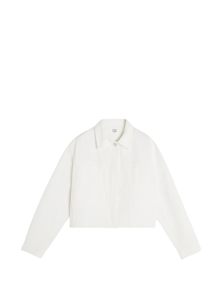 Maison Kitsuné Denim Trucker Jacket For Women Ivory Denim Versatile Wardrobe Staple