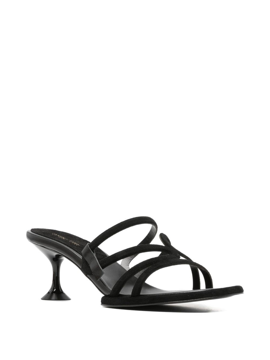 Sergio Rossi Suede leather heel sandals