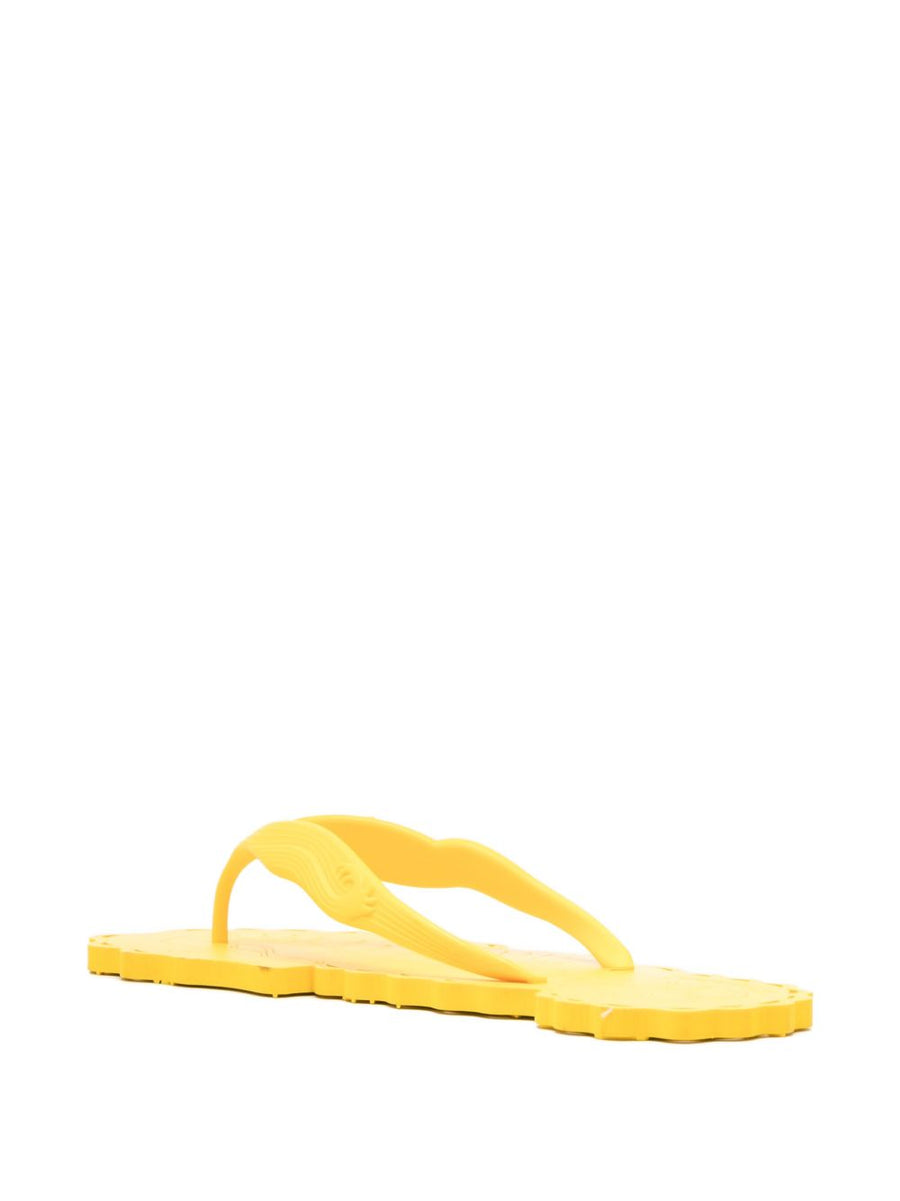 Zimmermann Yellow Thong Sandals Flat Slip On With Dust Bag