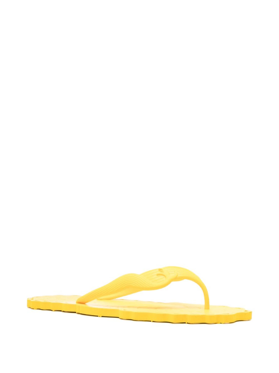 Zimmermann Yellow Thong Sandals Flat Slip On With Dust Bag