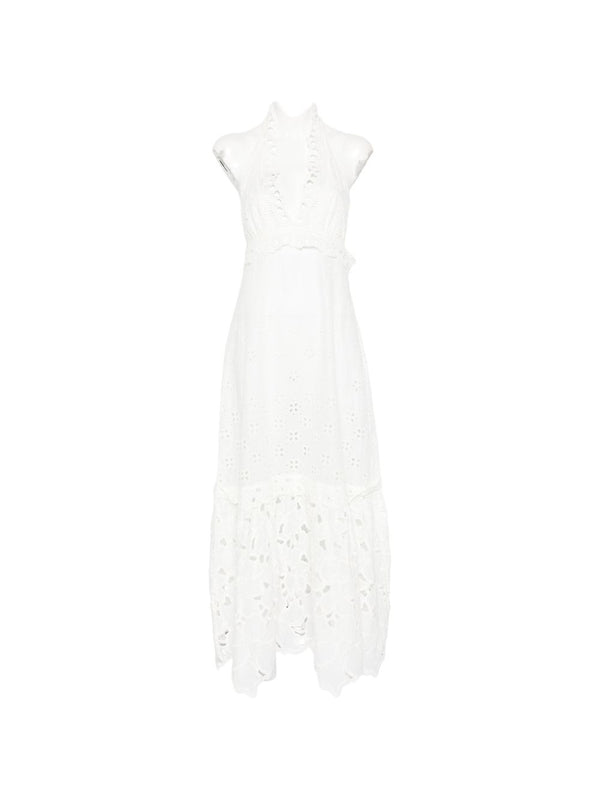 Ermanno Scervino Lace Cotton Long Dress