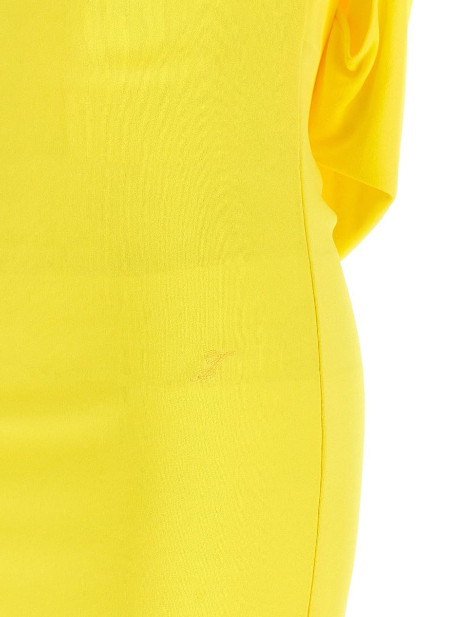 Jacquemus Resort La Robe Mistral Mini Dress Bold Sunny Yellow Modern Silhouette Vacation Ready For Women