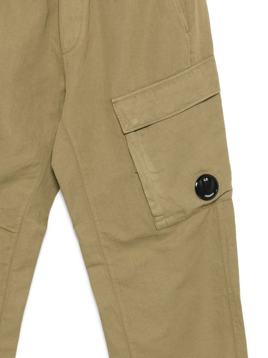 CP Company Cargo Trousers Green Cotton Linen Blend IT Size