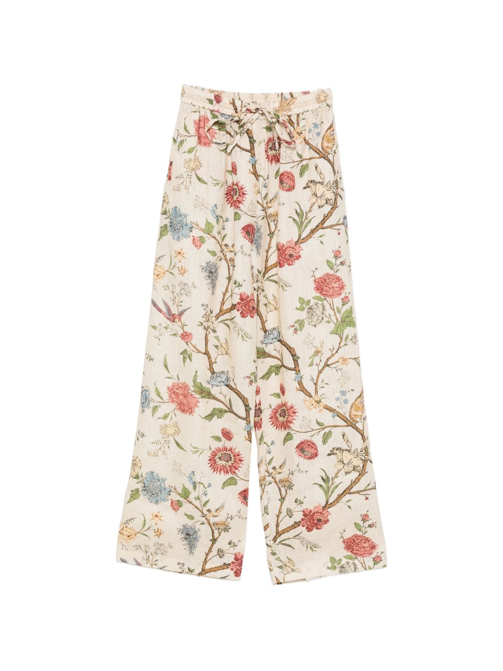 Into The East Printed Linen Trousers