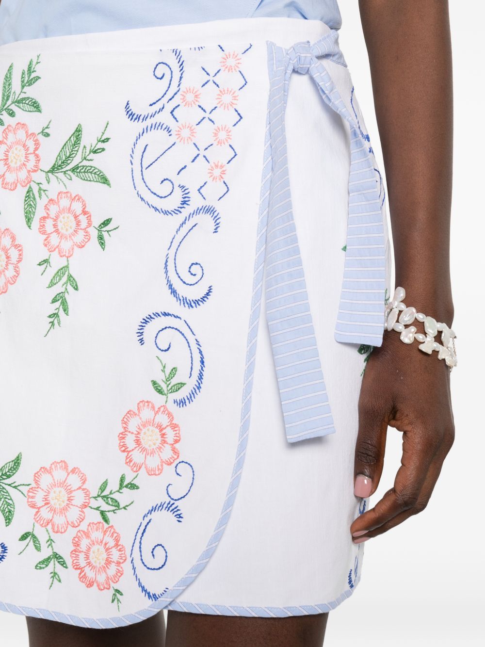 Relax Re-Lux Embroidered Cotton Skirt