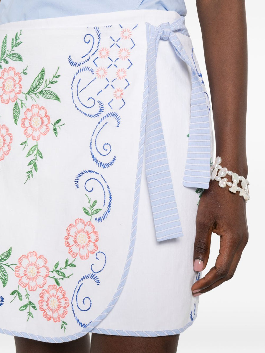 Embroidered Cotton Skirt By Relax Re Lux For Women Breathable Handmade Luxurious Lightweight Spring Summer 2026