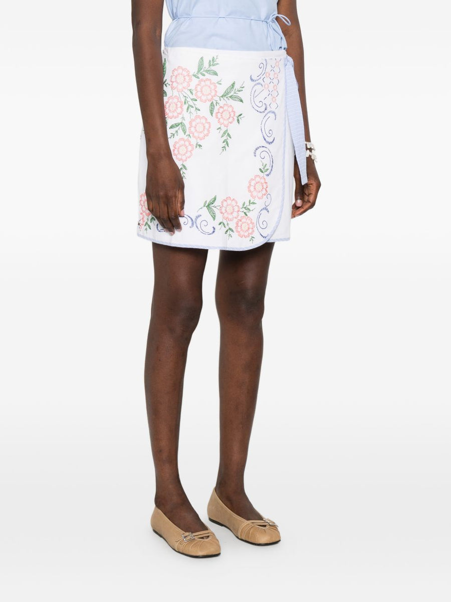 Embroidered Cotton Skirt By Relax Re Lux For Women Breathable Handmade Luxurious Lightweight Spring Summer 2026