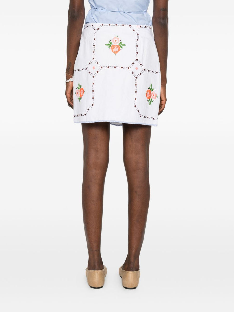 Embroidered Cotton Skirt By Relax Re Lux For Women Breathable Handmade Luxurious Lightweight Spring Summer 2026