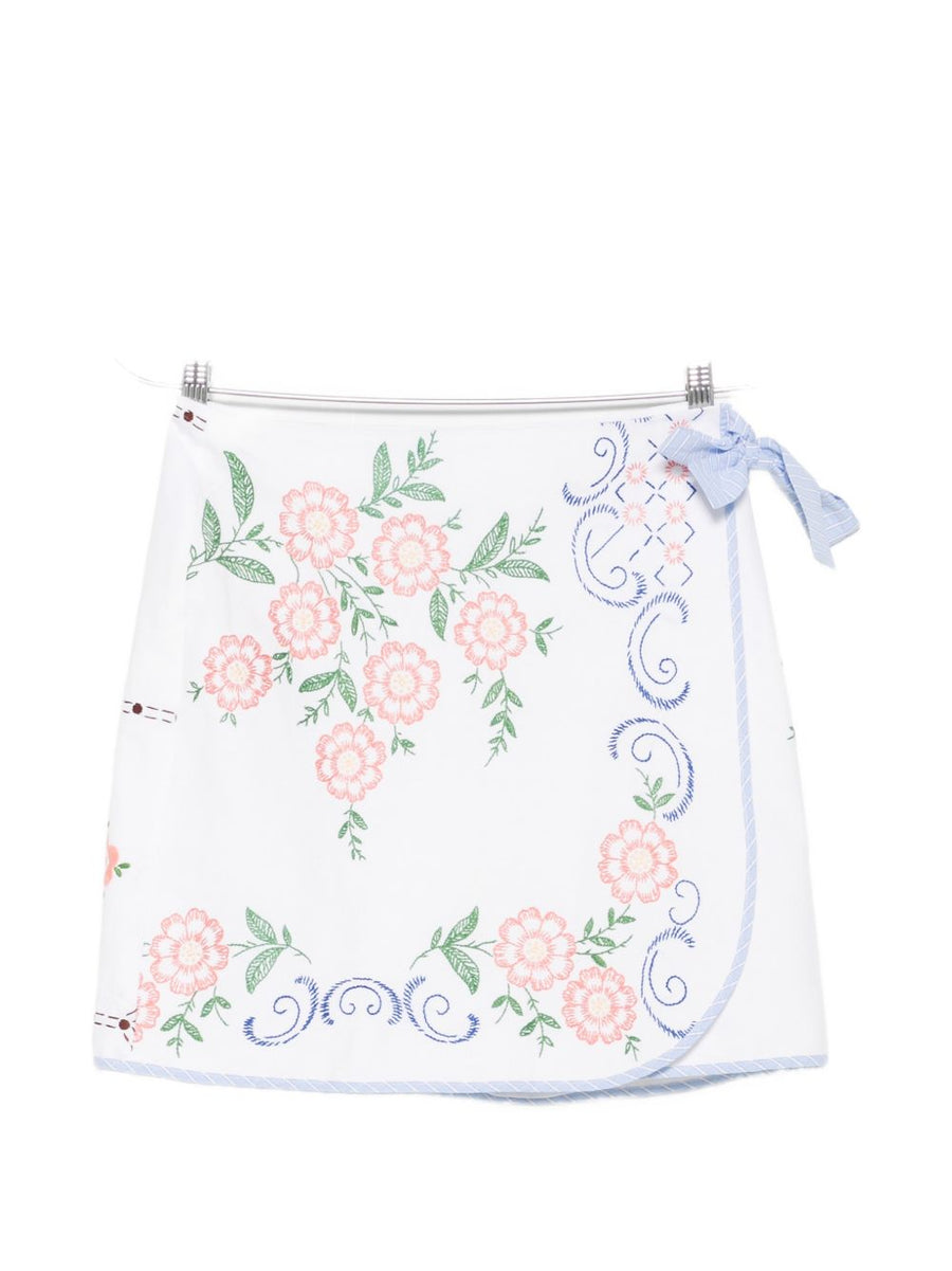 Embroidered Cotton Skirt By Relax Re Lux For Women Breathable Handmade Luxurious Lightweight Spring Summer 2026
