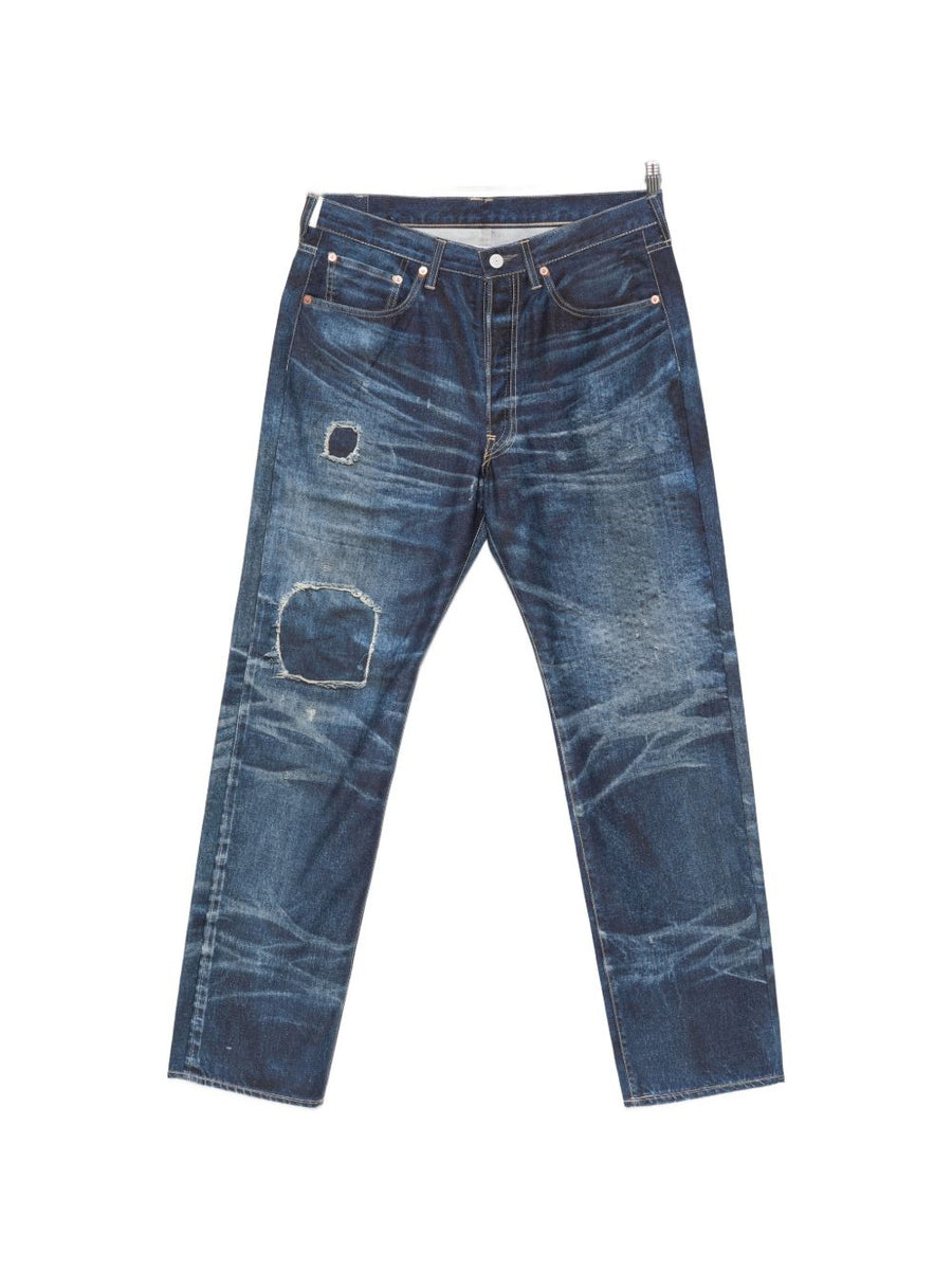 Junya Watanabe Navy Cotton Nylon Trousers Tailored For Men