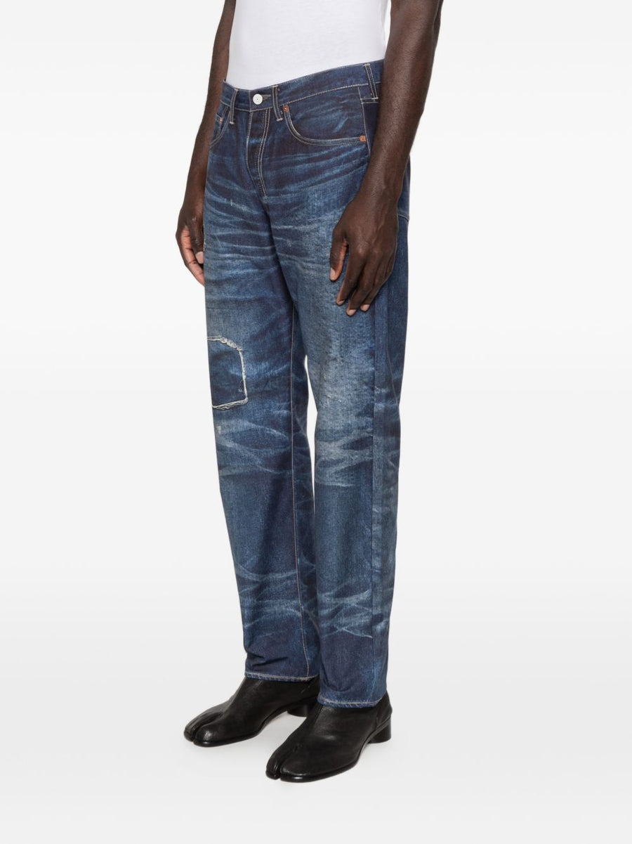 Junya Watanabe Navy Cotton Nylon Trousers Tailored For Men
