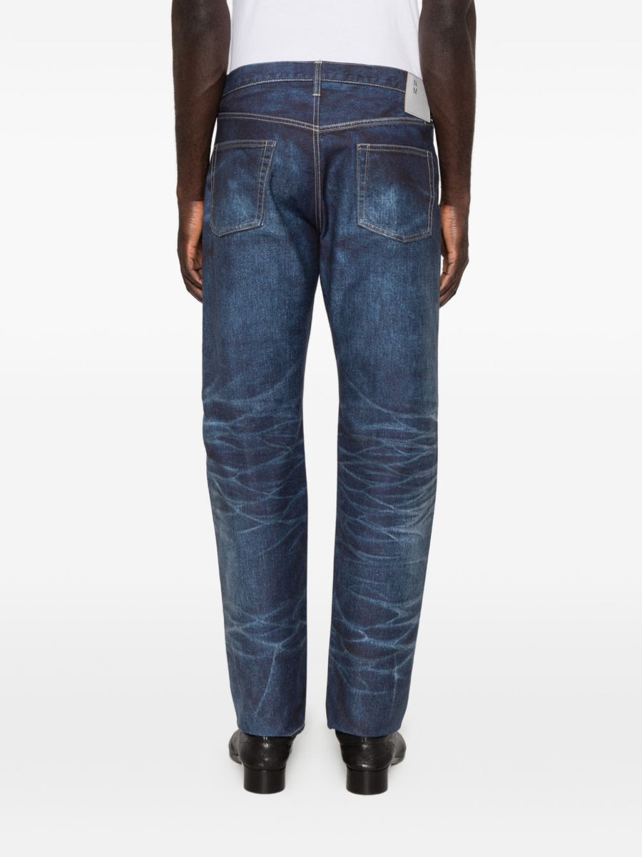 Junya Watanabe Navy Cotton Nylon Trousers Tailored For Men