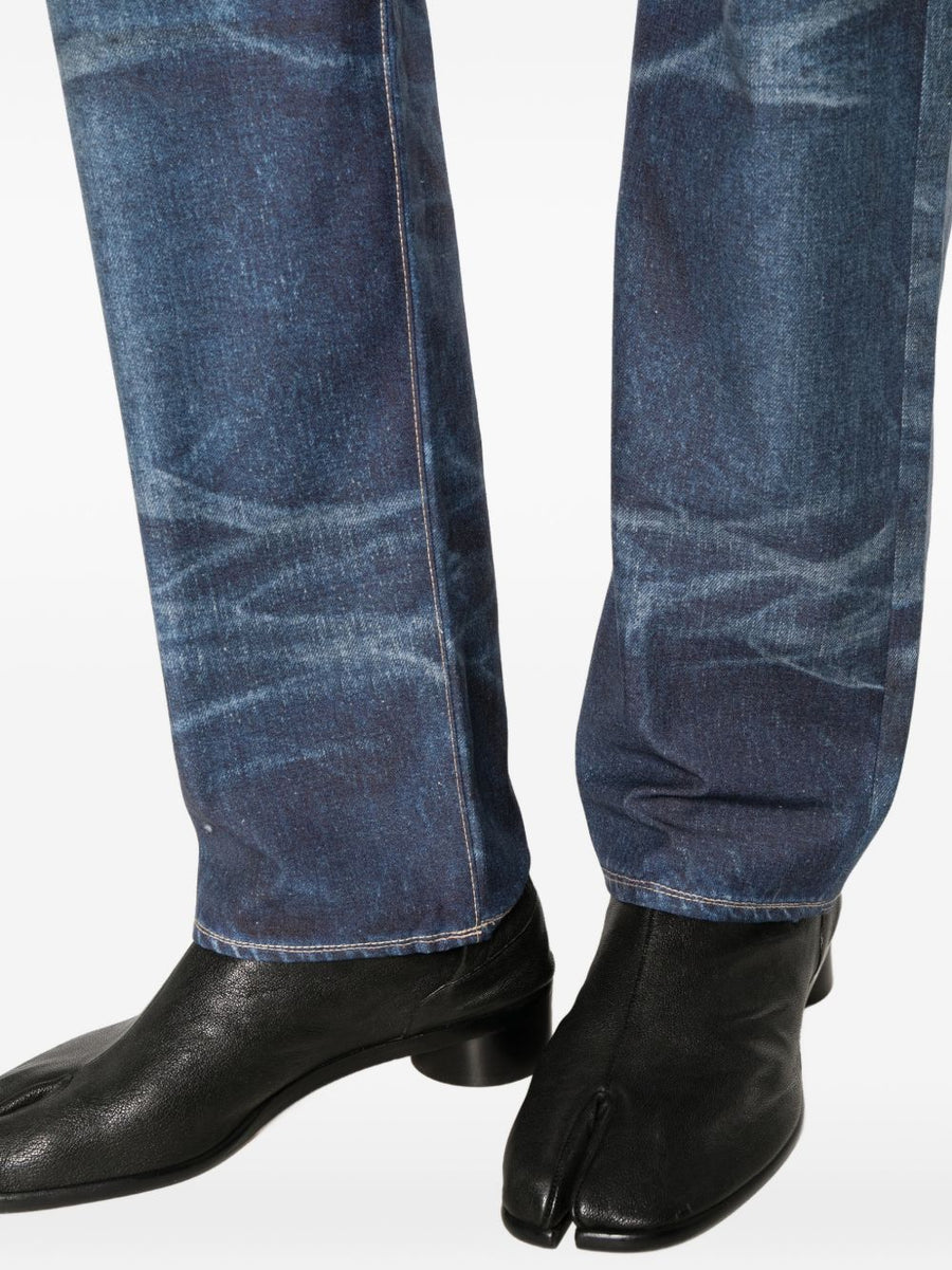 Junya Watanabe Navy Cotton Nylon Trousers Tailored For Men