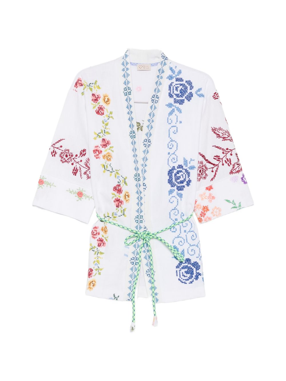 Relax Re-Lux Embroidered Cotton Kimono Jacket