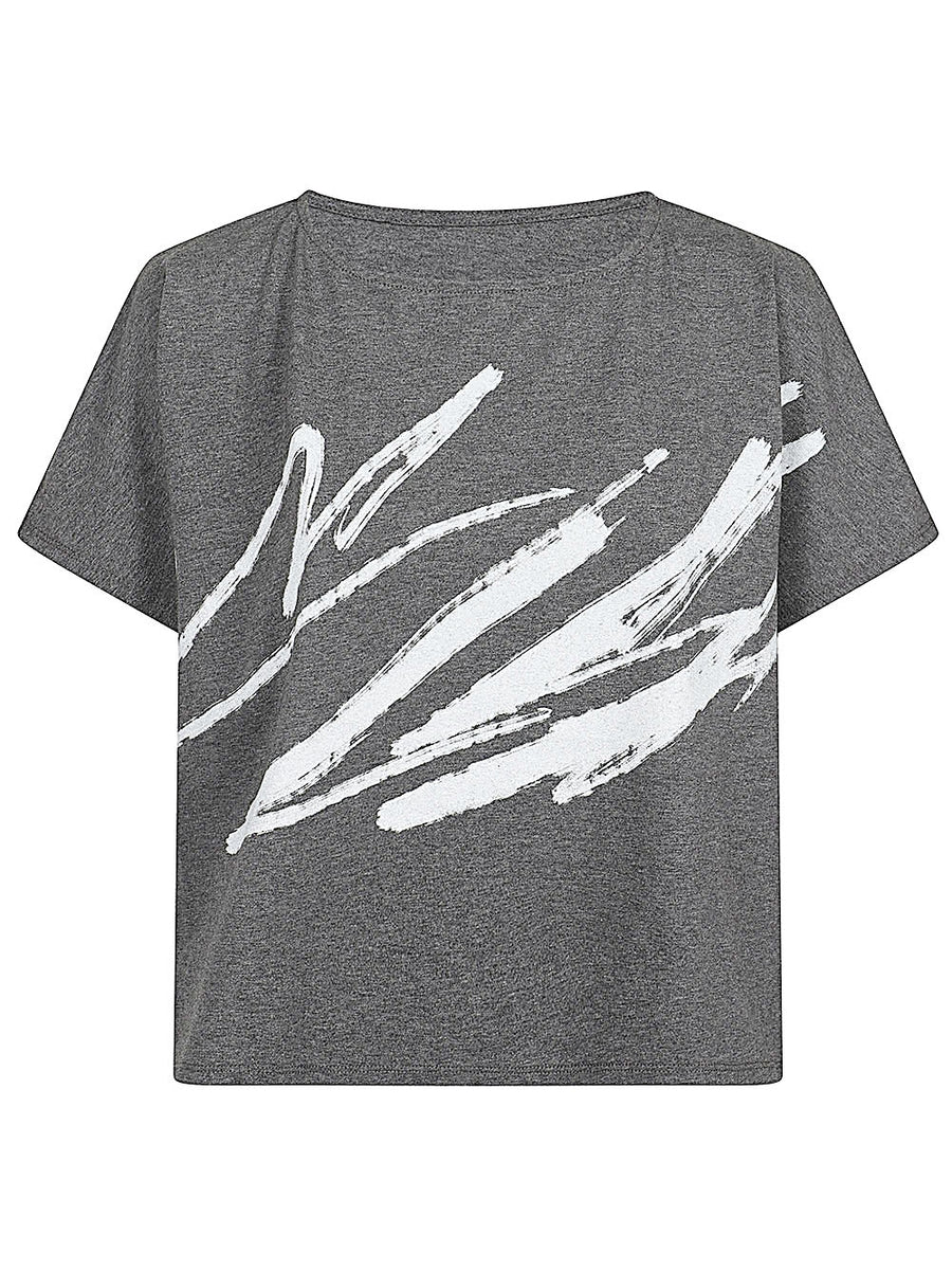 Moyuru Printed Cotton T Shirt For Women With Stretch Comfort And Versatile Everyday Style