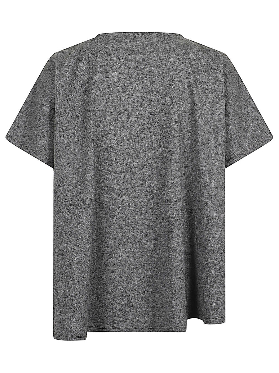 Moyuru Printed Cotton T Shirt For Women With Stretch Comfort And Versatile Everyday Style