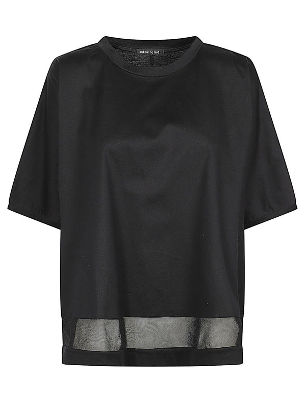 MIZUIRO T-shirts and Polos BLACK