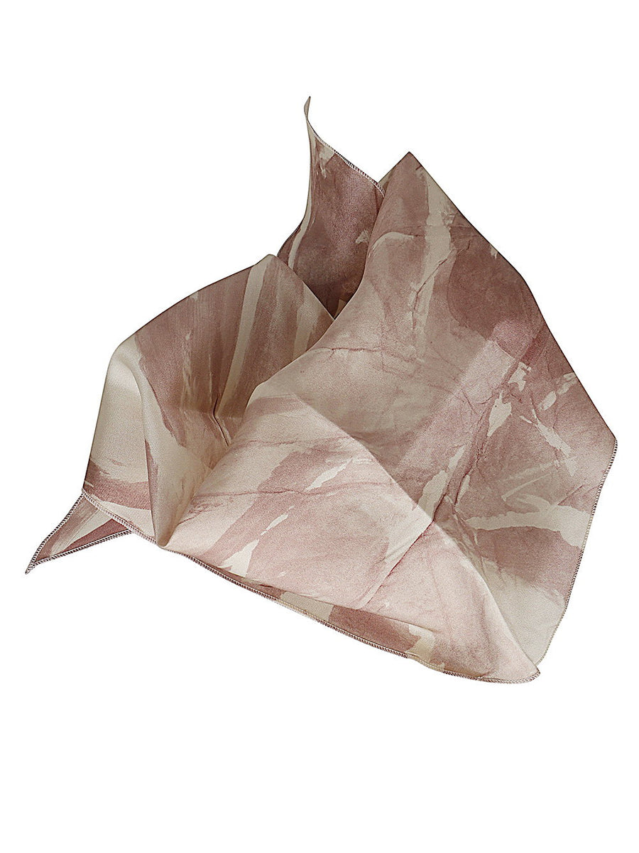 Alysi Silk Foulard Mini Scarf Powder Color For Women Luxury Accessory Versatile Everyday Look