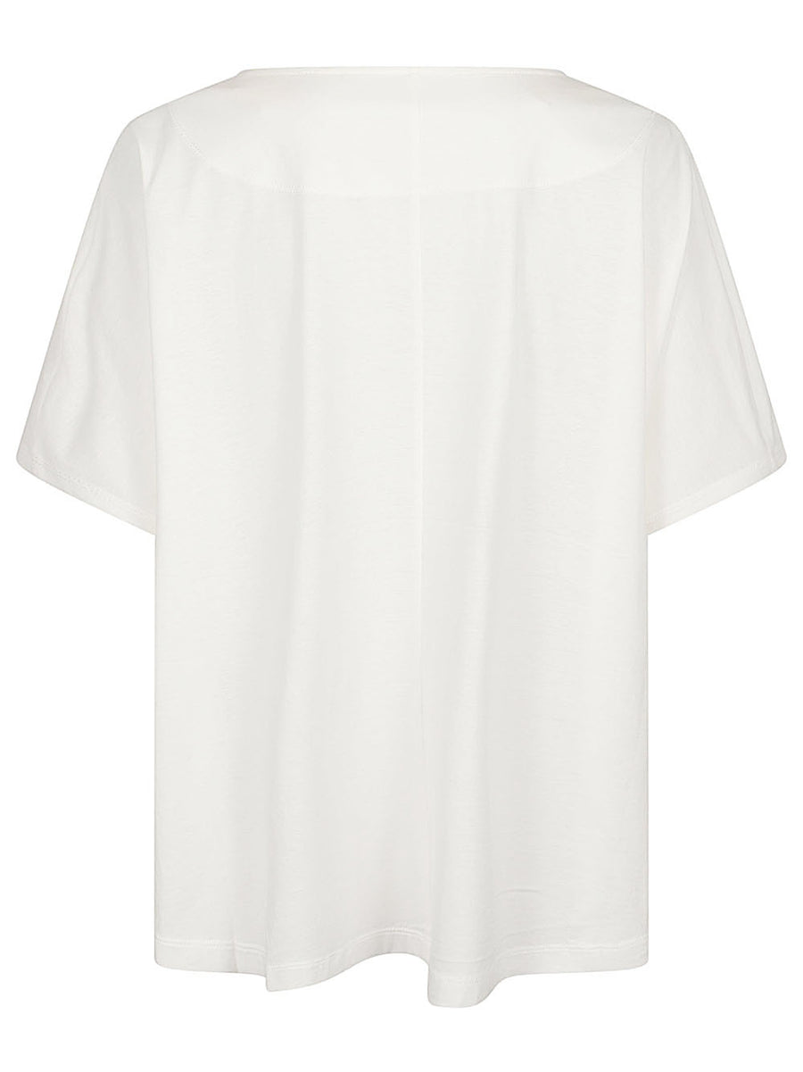 MOYURU Printed Cotton T Shirt For Women With Subtle Black Print Crew Neck Wardrobe Staple