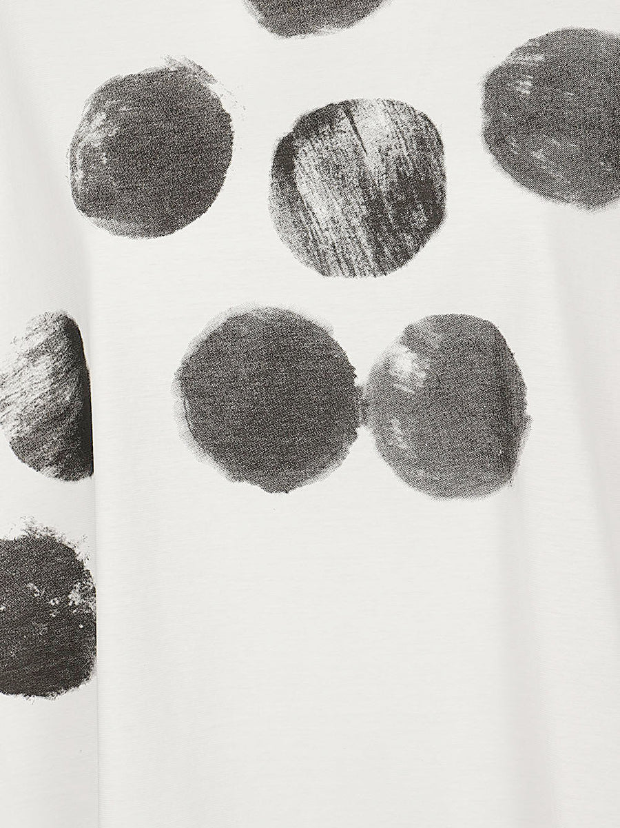 MOYURU Printed Cotton T Shirt For Women With Subtle Black Print Crew Neck Wardrobe Staple