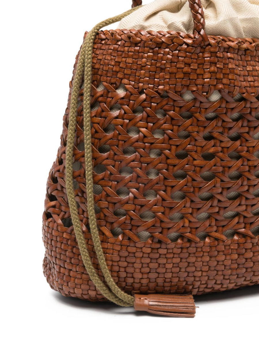Dragon Diffusion Refined Handbag Luggage Color With Woven Texture And Braided Handle For Women