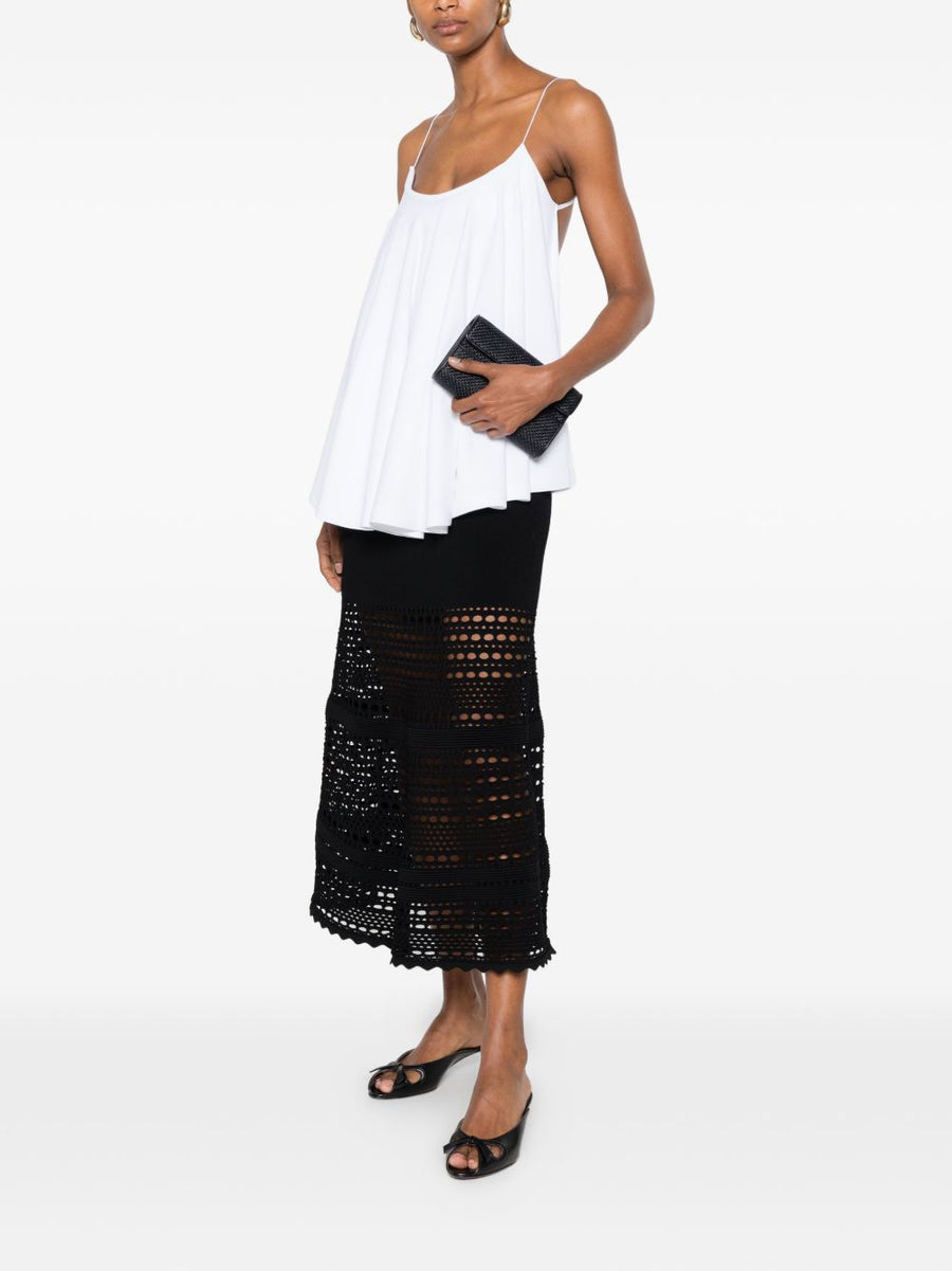 Jacquemus Resort Top White Open Back Tie Detail For Women Resortwear Lightweight Luxury