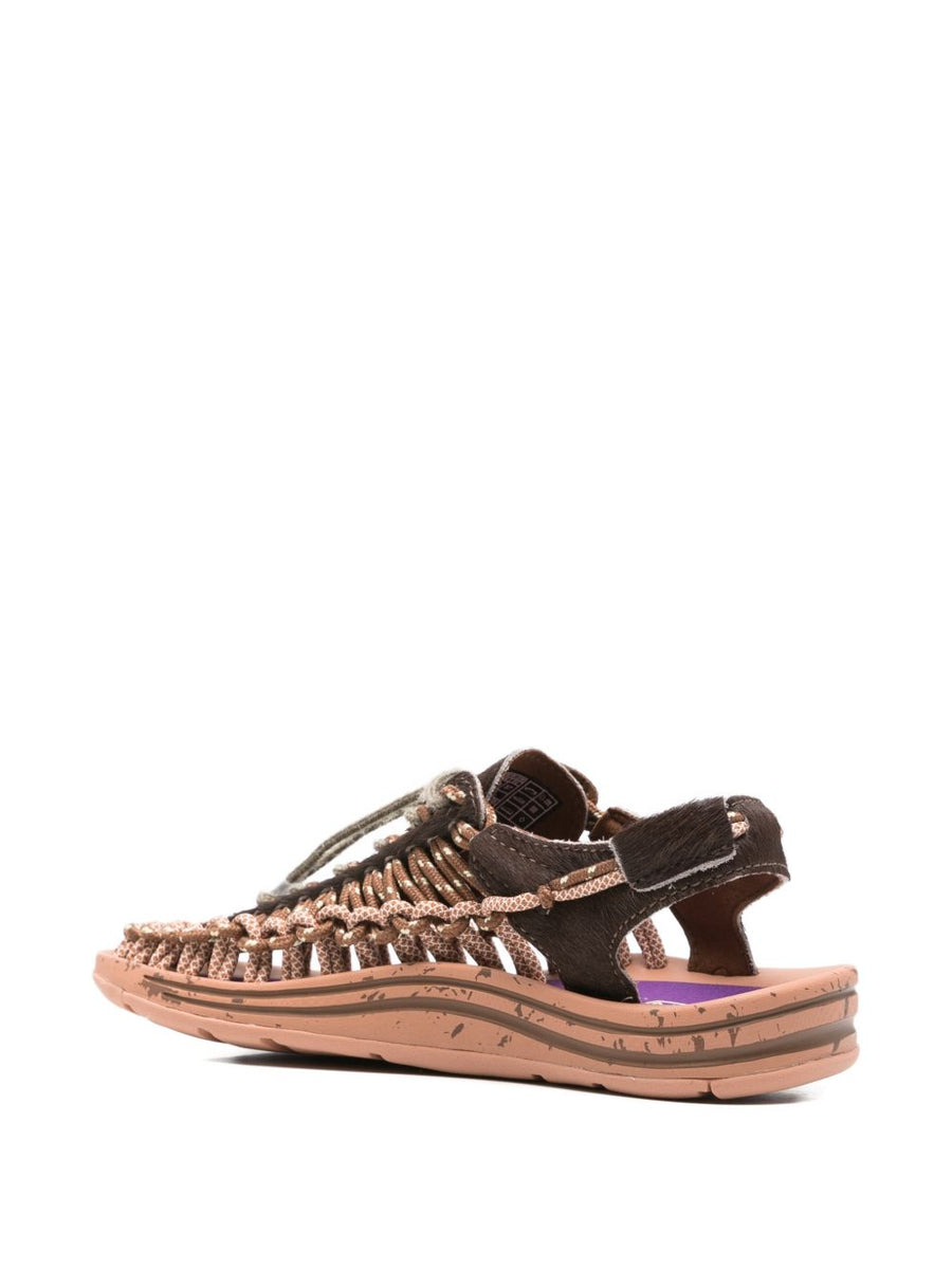 KEEN Uneek Sneakers For Women Brown Braided Upper Lightweight All Day Comfort Toggle Fastening Casual Everyday Style