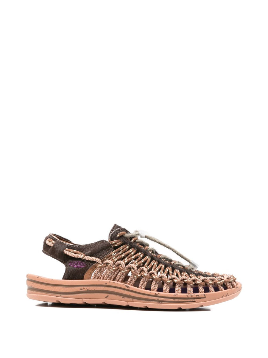KEEN Uneek Sneakers For Women Brown Braided Upper Lightweight All Day Comfort Toggle Fastening Casual Everyday Style