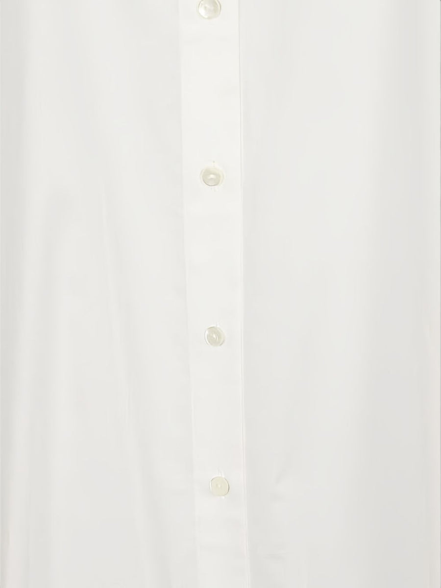 MIZUIRO White Cotton Shirt Dress For Women 100% Cotton, Effortless Elegant Relaxed Fit, Versatile Spring Summer Wardrobe