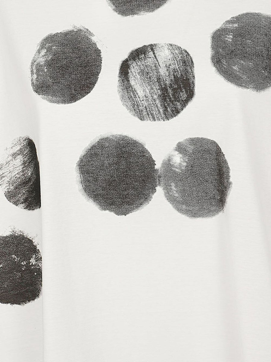 MOYURU Printed Cotton T Shirt For Women With Subtle Black Print Crew Neck Wardrobe Staple
