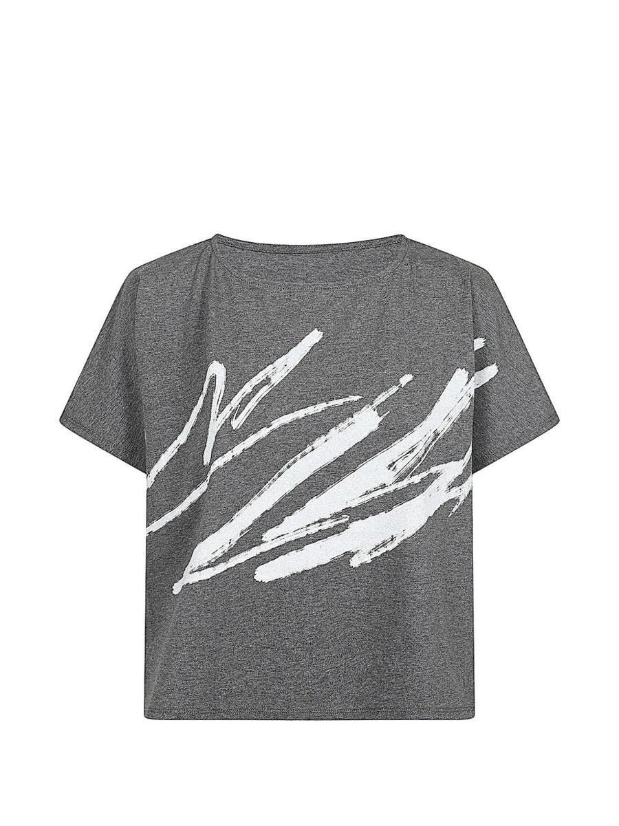 Moyuru Printed Cotton T Shirt For Women With Stretch Comfort And Versatile Everyday Style