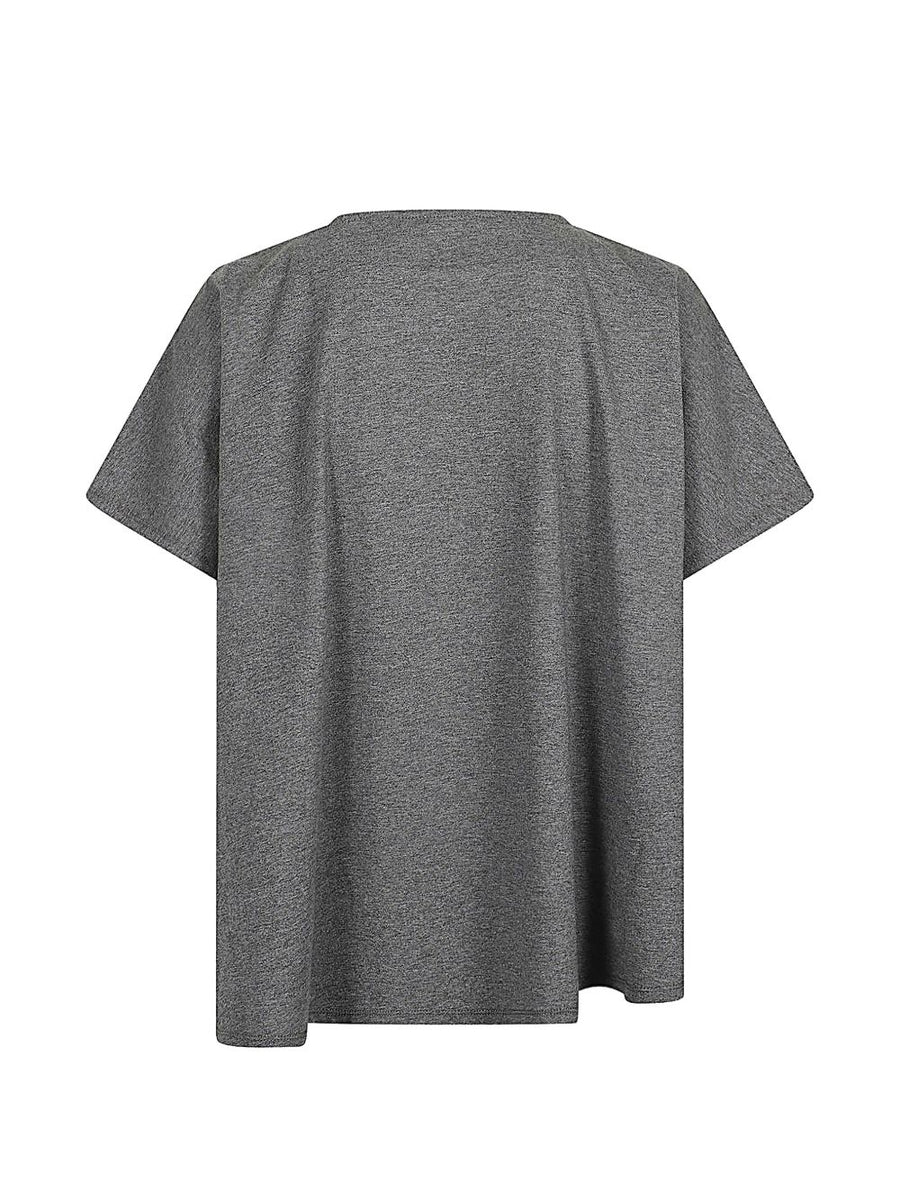 Moyuru Printed Cotton T Shirt For Women With Stretch Comfort And Versatile Everyday Style