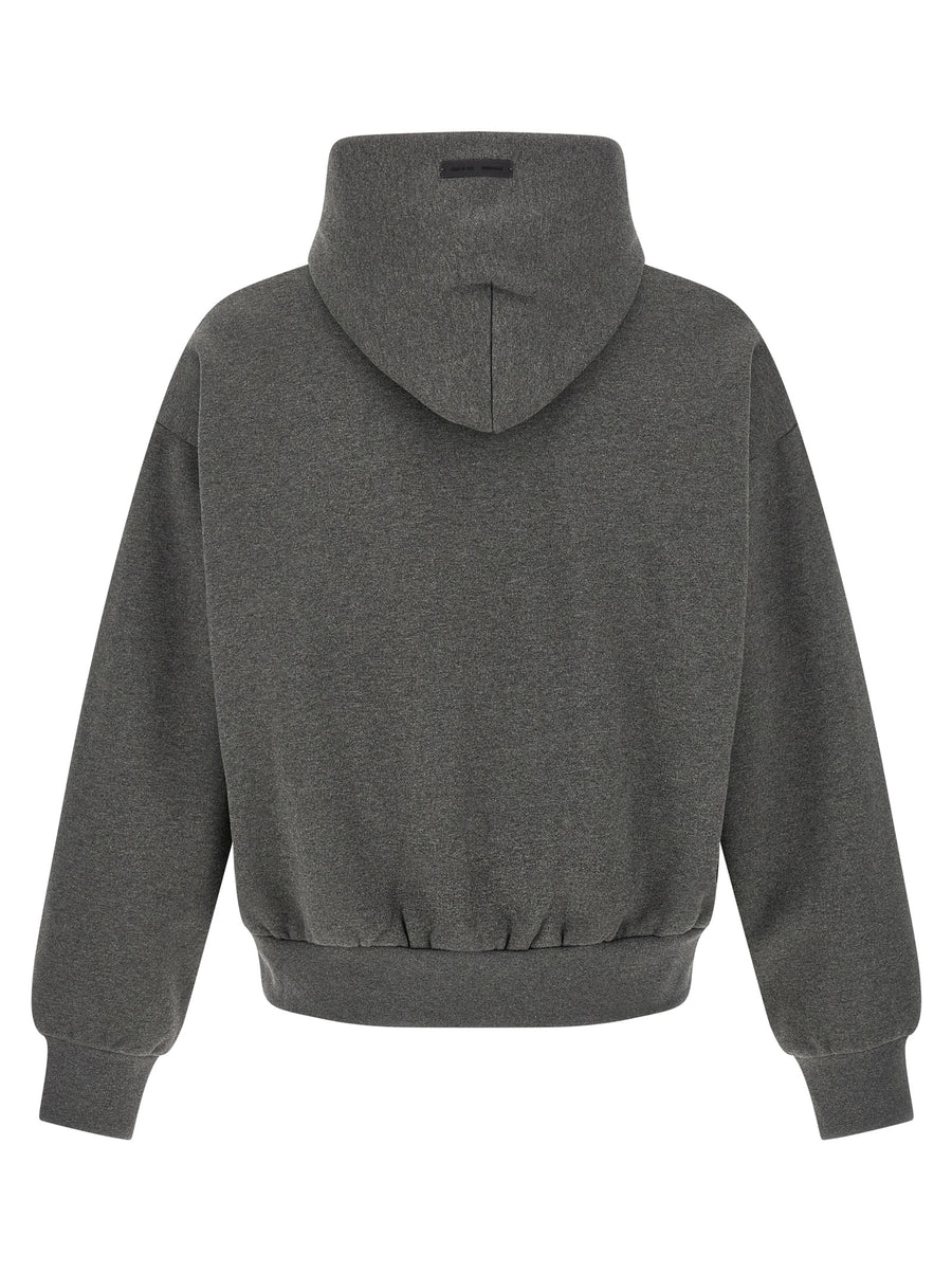 Fear Of God Essential Classic Hoodie For Men With Front Logo Print And Cozy Fleece