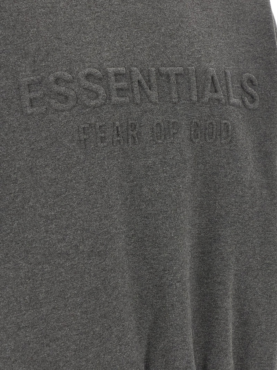 Fear Of God Essential Classic Hoodie For Men With Front Logo Print And Cozy Fleece