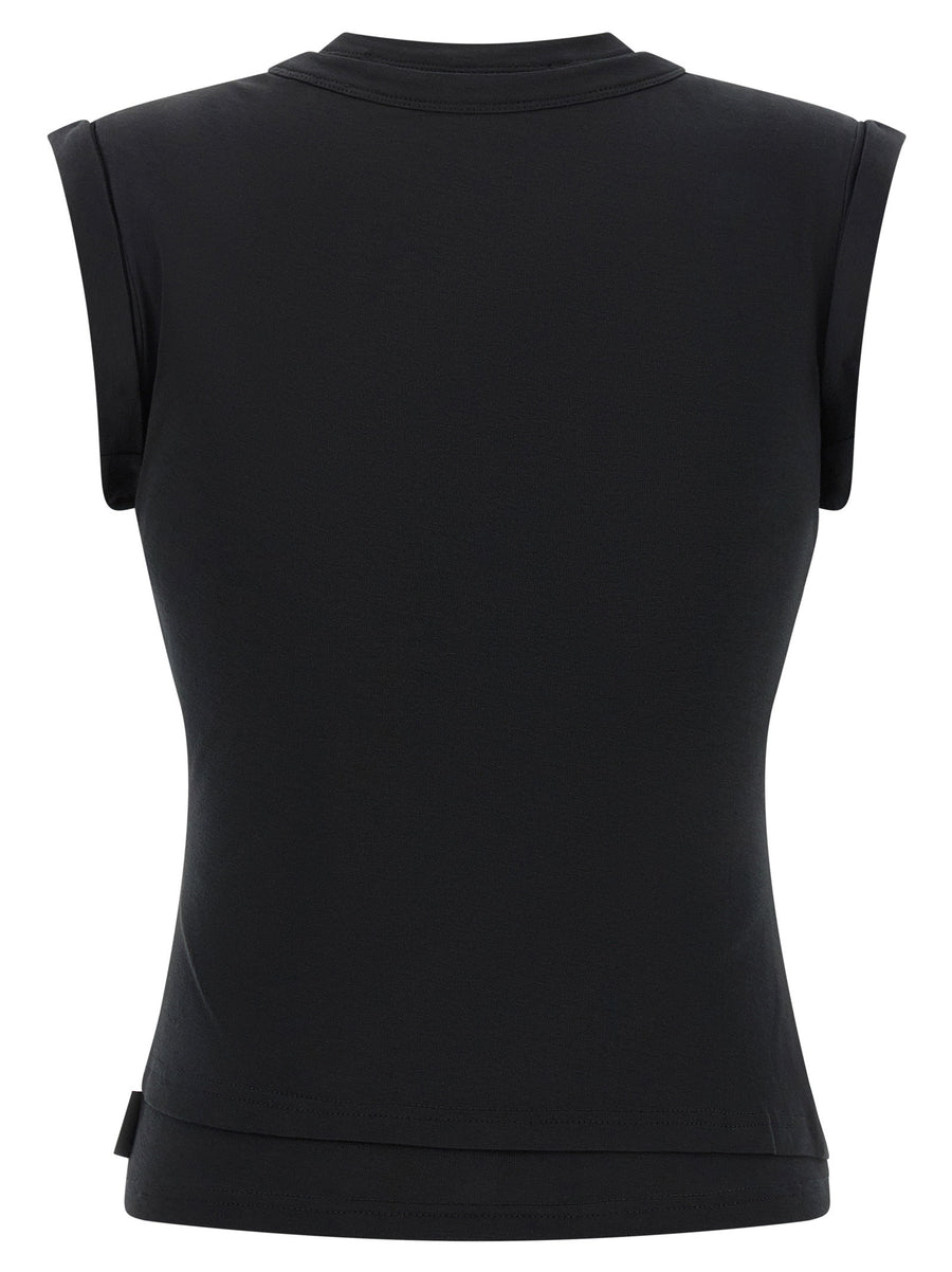 Alexander Wang Twisted Bust Layered Tank Top