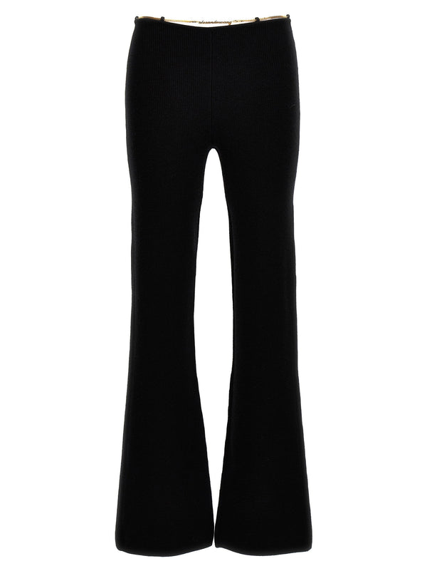 Alexander Wang Gold Nameplate Chain Pants