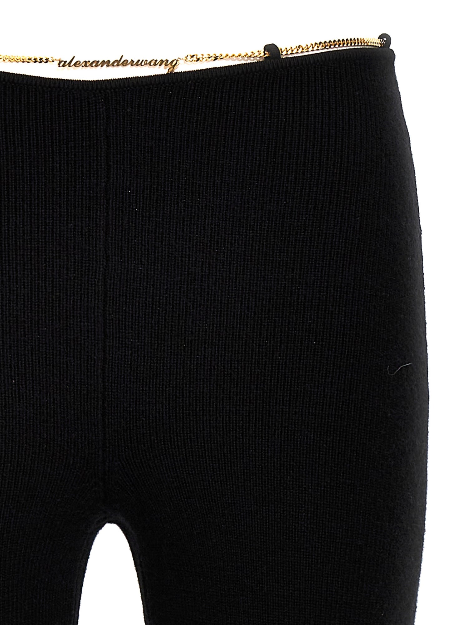 Alexander Wang Gold Nameplate Chain Pants