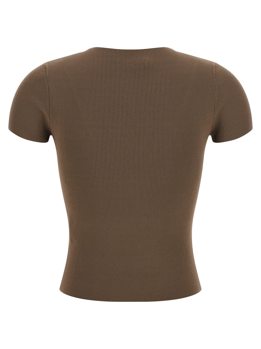 Alexander Wang Ribbed T-shirt With Logo
